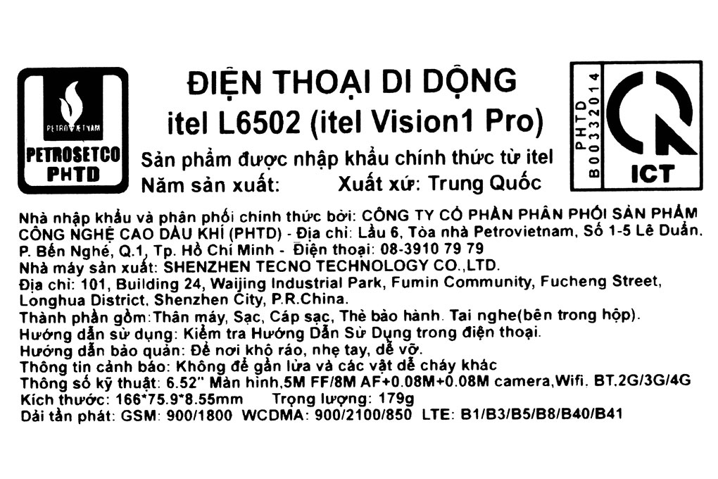Điện thoại Itel L6502