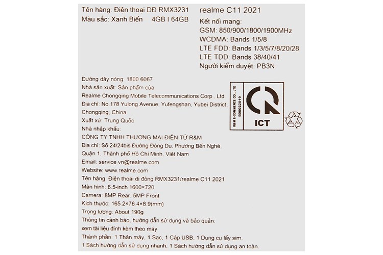 Điện thoại realme C11 (2021) 4GB/64GB