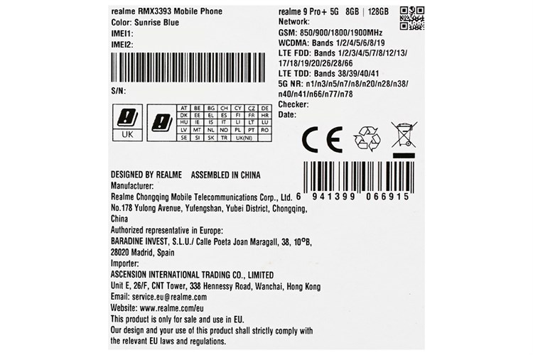 Điện thoại realme 9 Pro+ 5G