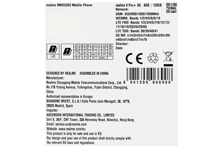 Điện thoại realme 9 Pro+ 5G