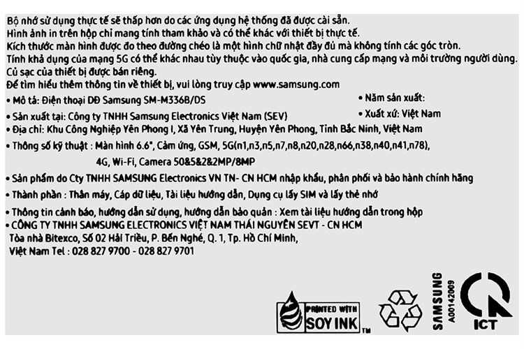 Điện thoại Samsung Galaxy M33 5G Màu Xanh Dương