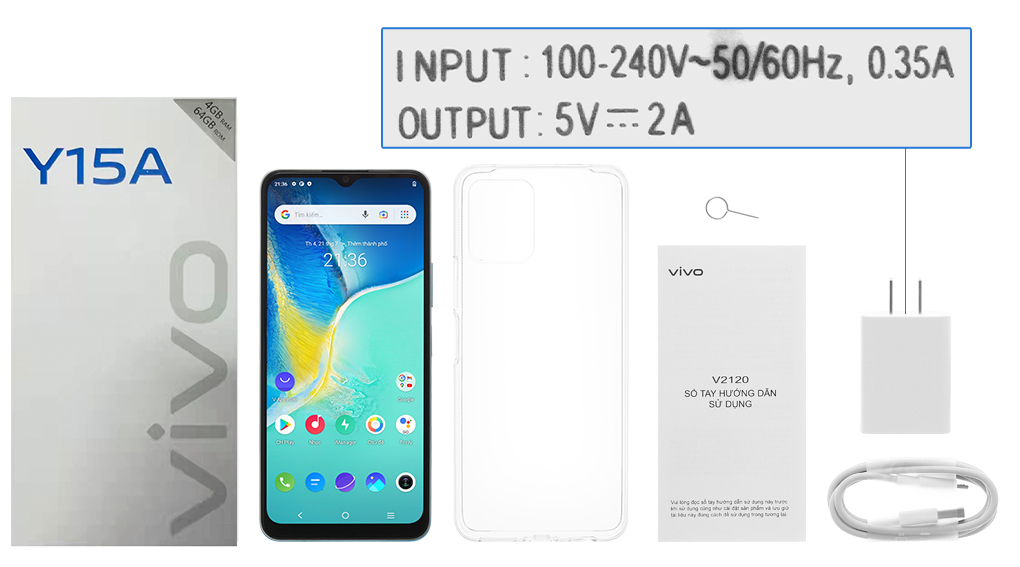 Bộ sản phẩm gồm: Hộp, Sách hướng dẫn, Cây lấy sim, Ốp lưng, Cáp microUSB, Củ sạc rời đầu Type A