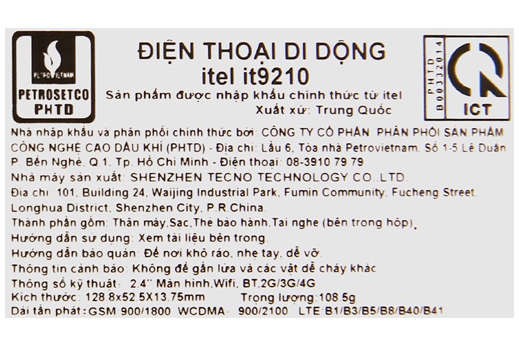 Điện thoại Itel it9210