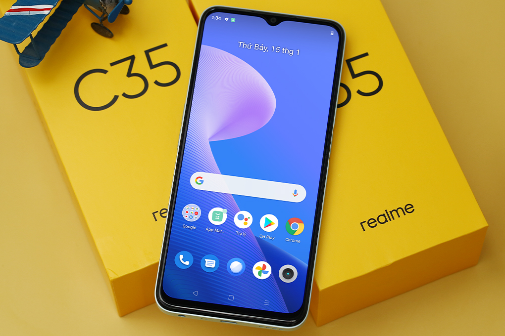 Điện thoại realme C35 64GB Màu Xanh ngọc