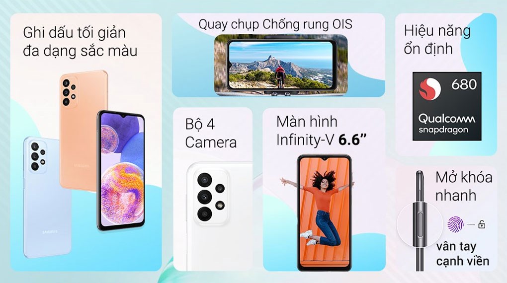 Điện thoại Samsung Galaxy A23 4GB