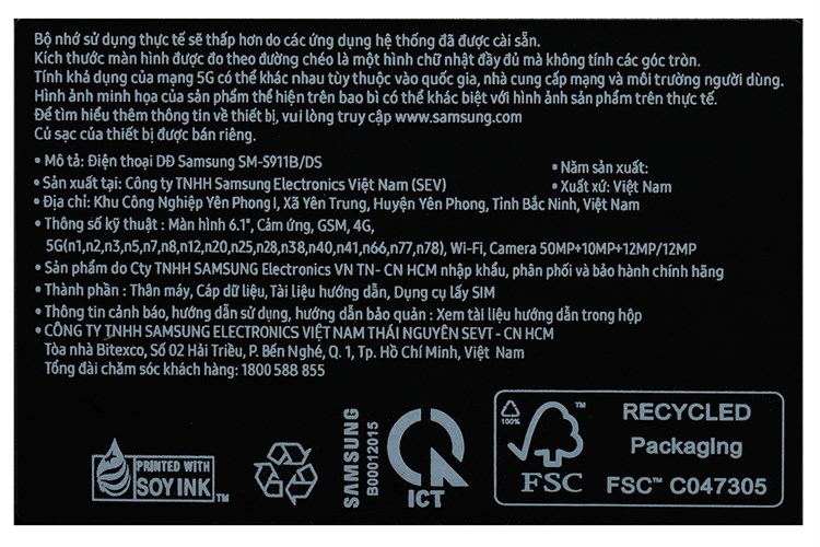 Điện thoại Samsung Galaxy S23 5G 128GB Màu Xanh rêu