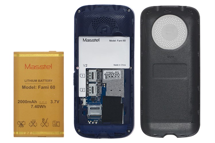 Điện thoại Masstel FAMI 60 Màu Xanh Dương