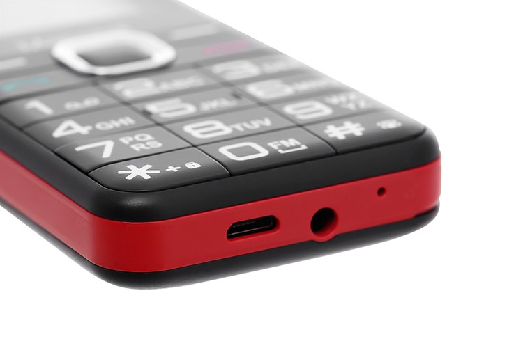 Điện thoại Masstel IZI 20 4G Màu Đen - Đỏ