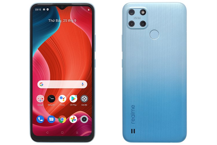 Điện thoại realme C25Y 64GB Màu Xanh Dương