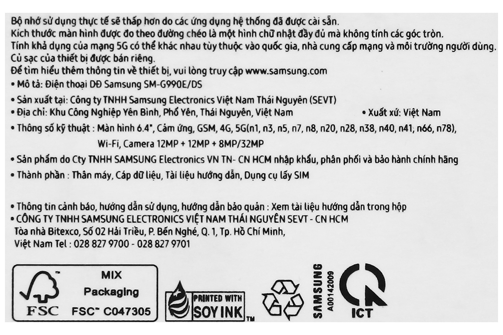 Điện thoại Samsung Galaxy S21 FE 5G (6GB/128GB) Màu Trắng