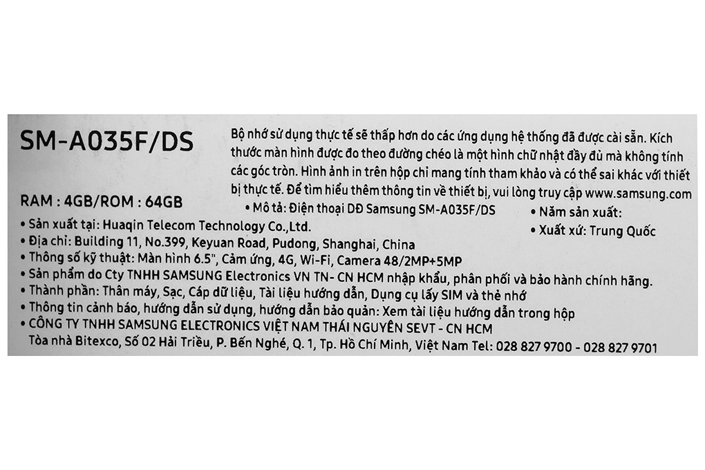 Điện thoại Samsung Galaxy A03 4GB
