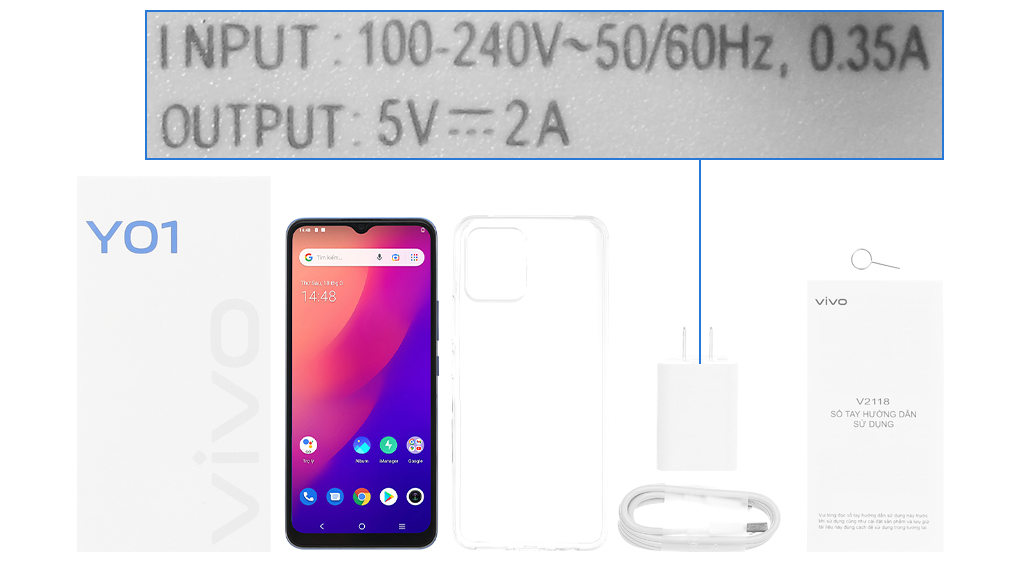 Bộ sản phẩm gồm: Hộp, Sách hướng dẫn, Cây lấy sim, Ốp lưng, Cáp microUSB, Củ sạc rời đầu Type A