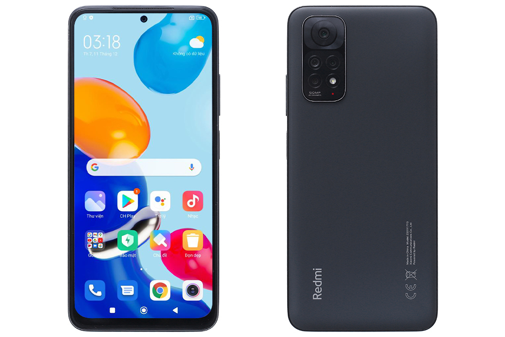Điện thoại Xiaomi Redmi Note 11 (4GB/128GB) Màu Xám