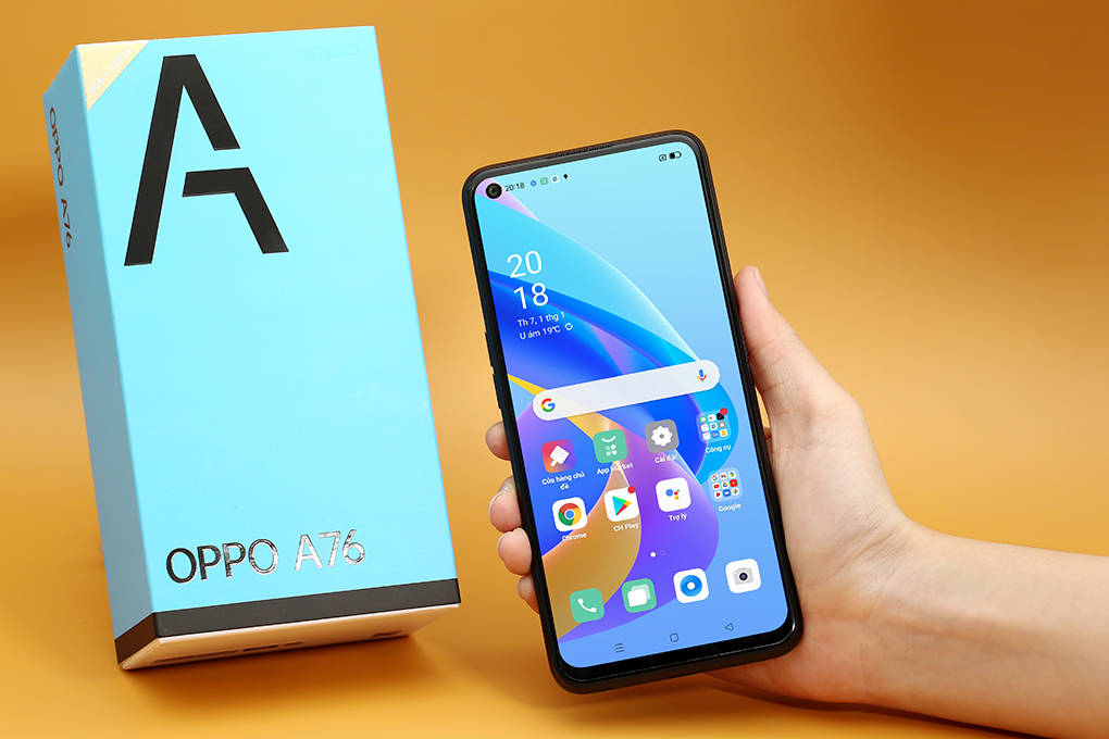 Điện thoại OPPO A76 Màu Đen