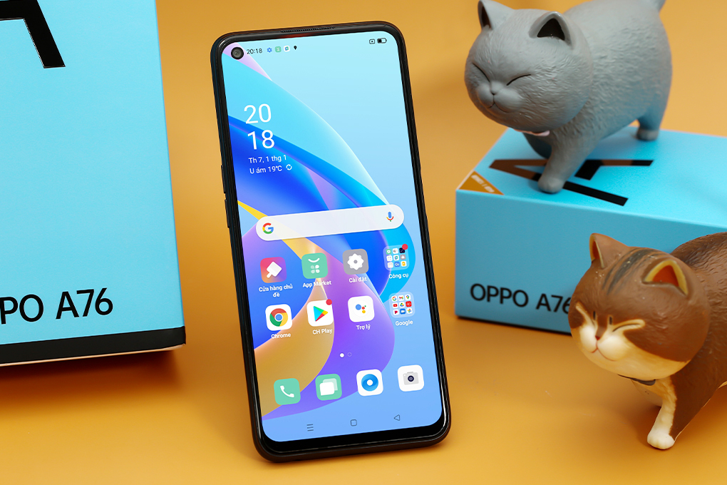 Điện thoại OPPO A76 Màu Đen