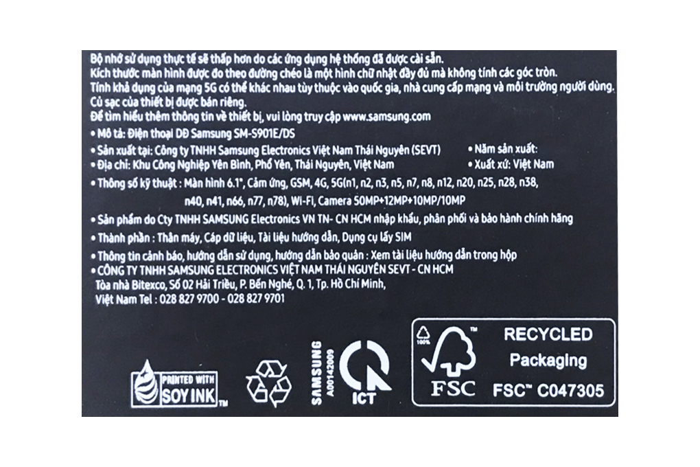 Điện thoại Samsung Galaxy S22 5G 256GB