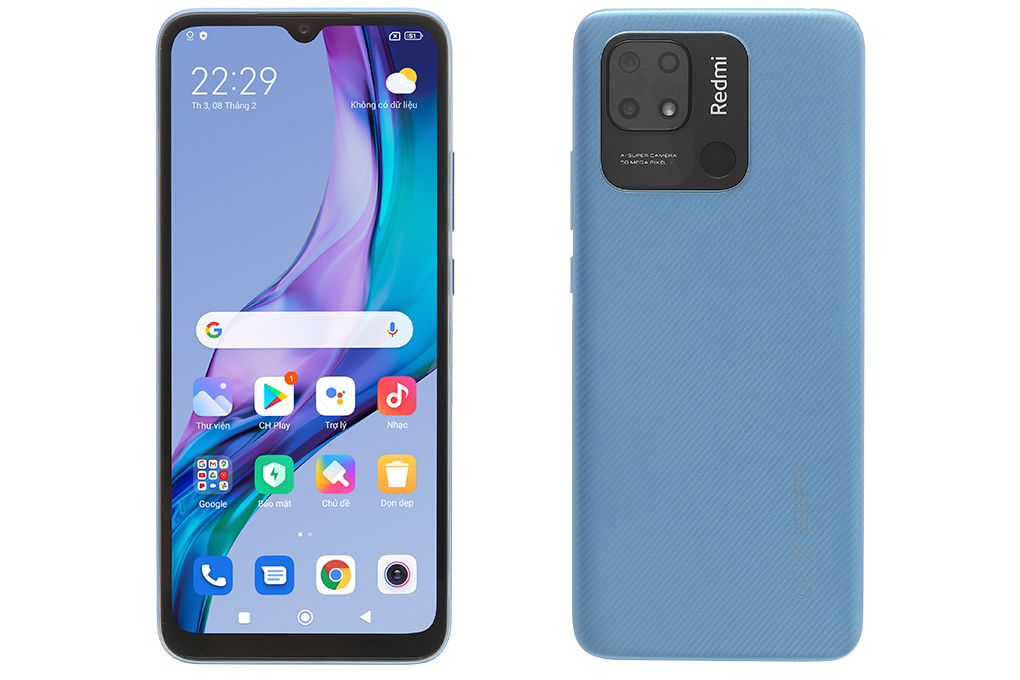 Điện thoại Xiaomi Redmi 10C 64GB Màu Xanh Dương
