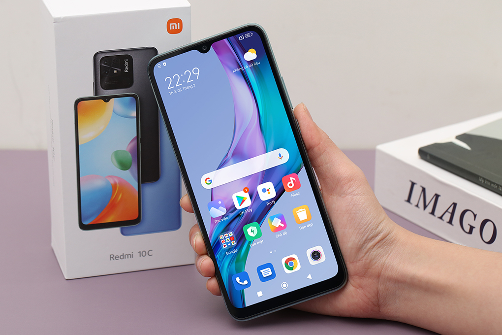 Điện thoại Xiaomi Redmi 10C 64GB Màu Xanh lá