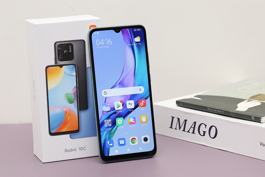 Điện thoại Xiaomi Redmi 10C 64GB Màu Xanh lá