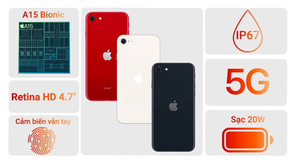 Điện thoại iPhone SE 256GB (2022)