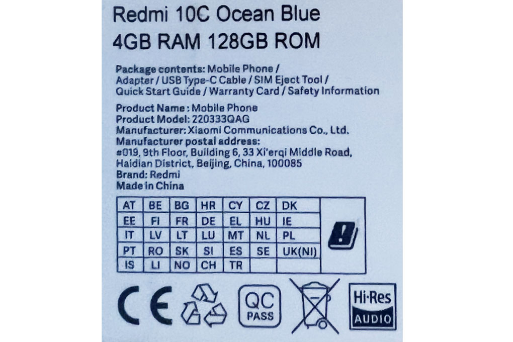 Xiaomi Redmi 10C 128GB - 49