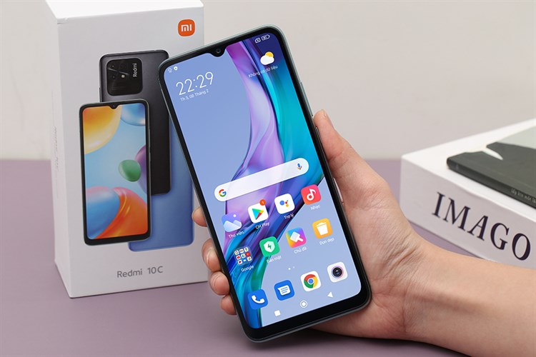 Điện thoại Xiaomi Redmi 10C 128GB Màu Xanh lá