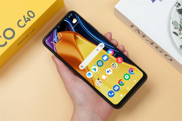 Điện thoại POCO C40 Màu Đen