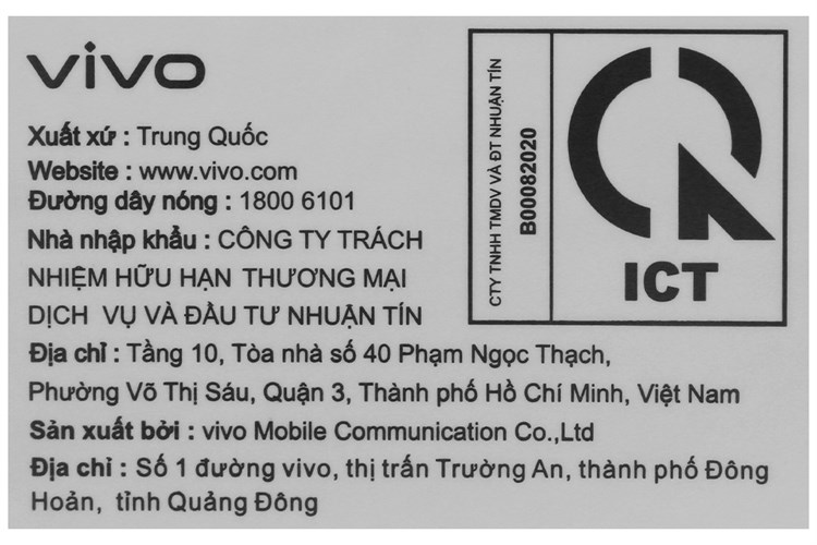 Điện thoại vivo Y55 Màu Đen