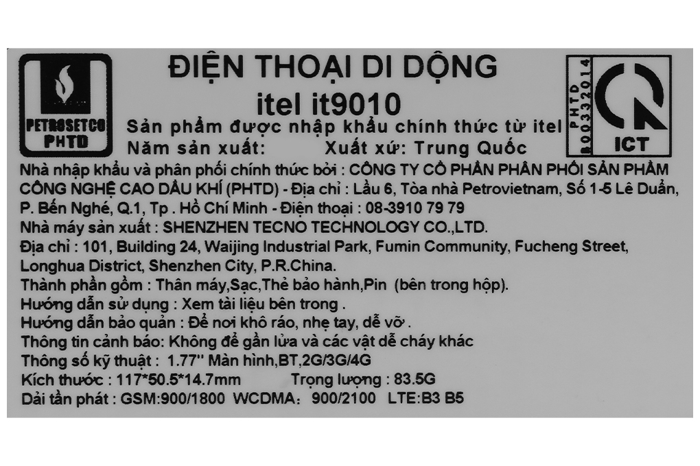Điện thoại Itel it9010 Màu Xanh lá