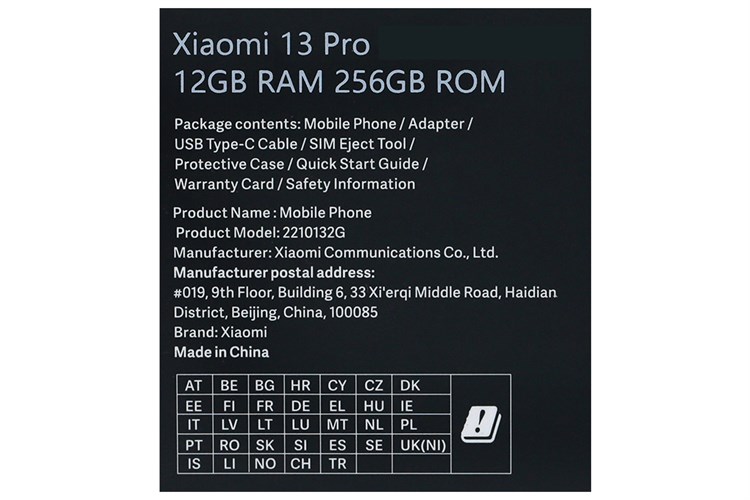 Điện thoại Xiaomi 13 Pro 5G Màu Trắng
