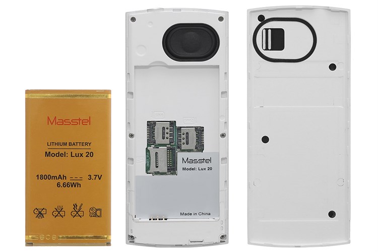 Điện thoại Masstel Lux 20 Màu Bạc
