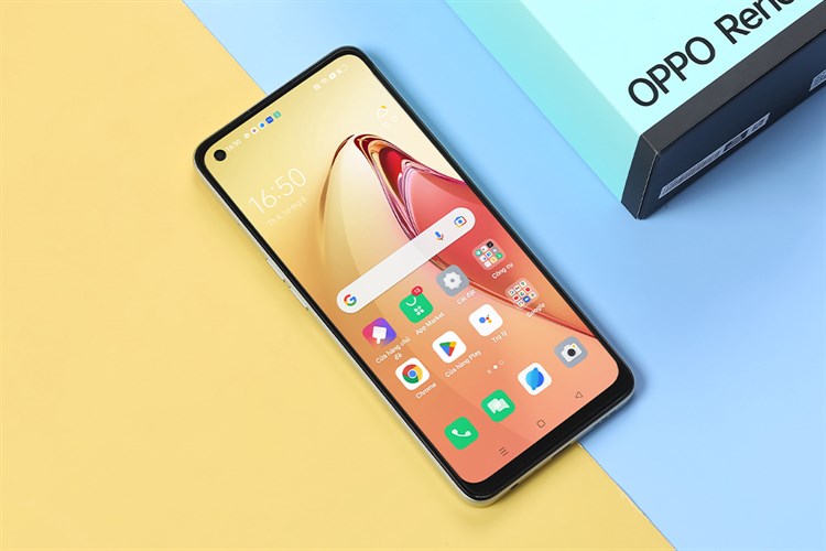 Điện thoại OPPO Reno8 Màu Vàng đồng
