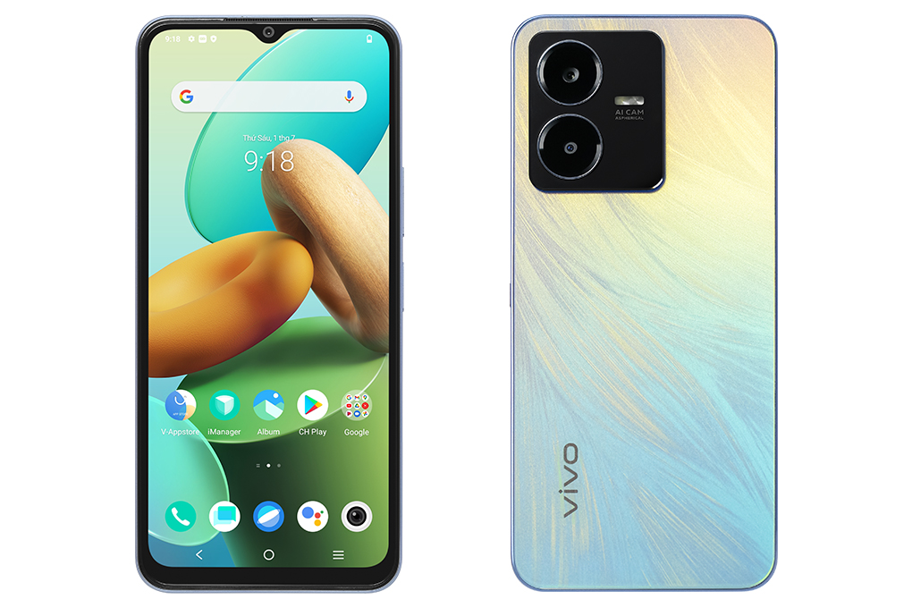 Điện thoại vivo Y22s 8GB Màu Xanh