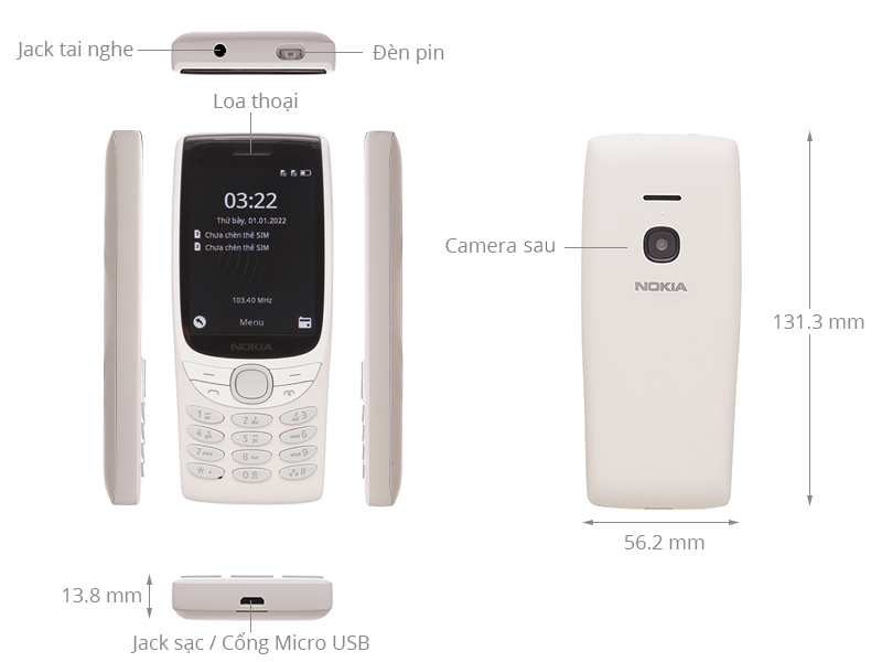 Điện thoại Nokia 8210 4G