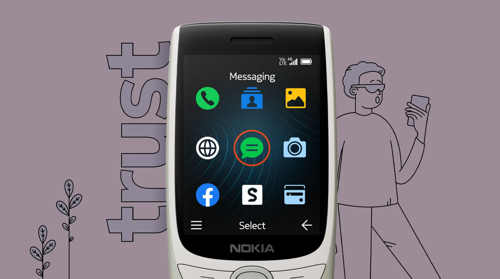 Hiển thị văn bản to rõ - Nokia 8210 4G