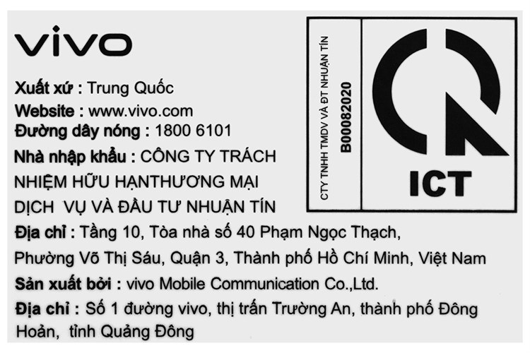 Điện thoại vivo Y35 Màu Đen