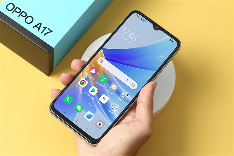 Điện thoại OPPO A17 Màu Xanh Dương