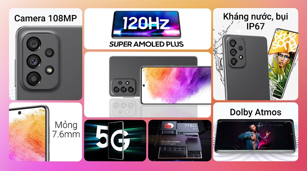 Điện thoại Samsung Galaxy A73 5G Awesome Edition
