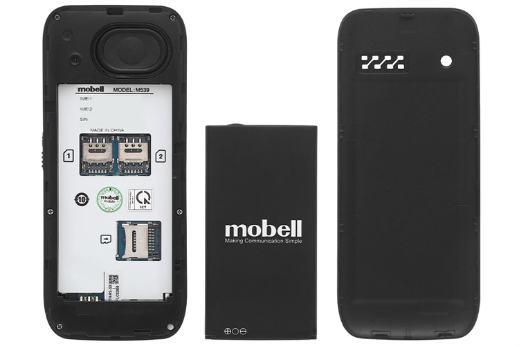 Điện thoại Mobell M539 Màu Đen