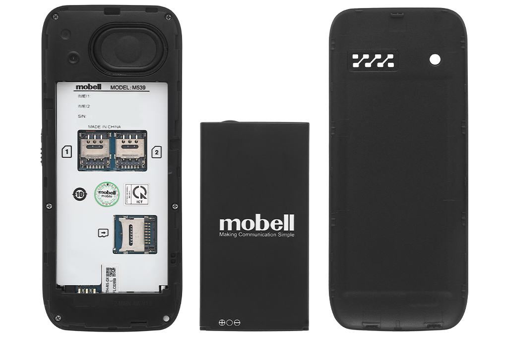 Điện thoại Mobell M539 Màu Đen