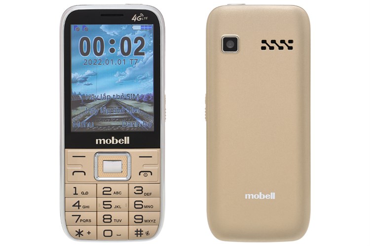Điện thoại Mobell M539 Màu Vàng đồng