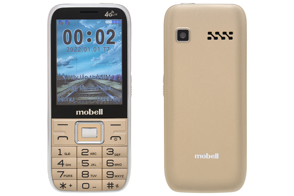 Điện thoại Mobell M539 Màu Vàng đồng