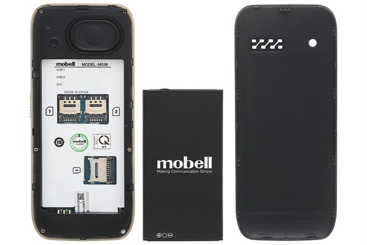 Điện thoại Mobell M539 Màu Vàng đồng
