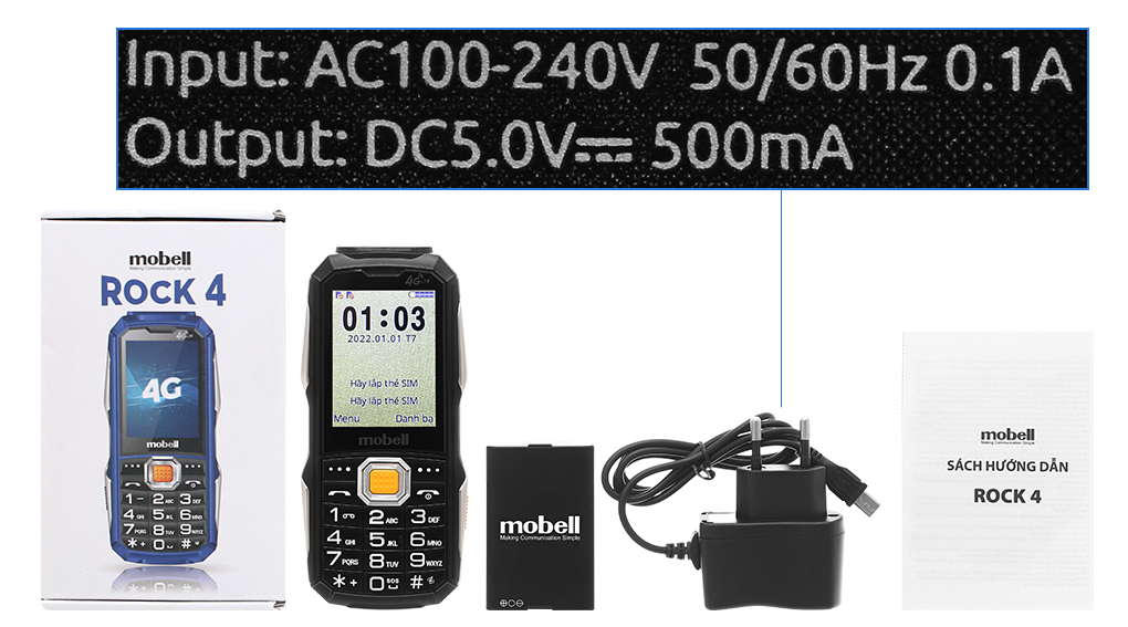 Bộ sản phẩm gồm: Hộp, Pin, Sách hướng dẫn, Sạc liền cáp MicroUSB