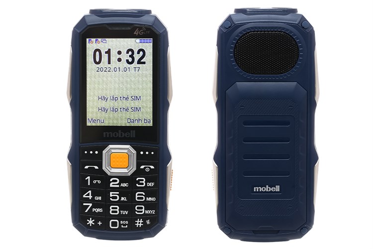 Điện thoại Mobell Rock 4 Màu Xanh Dương