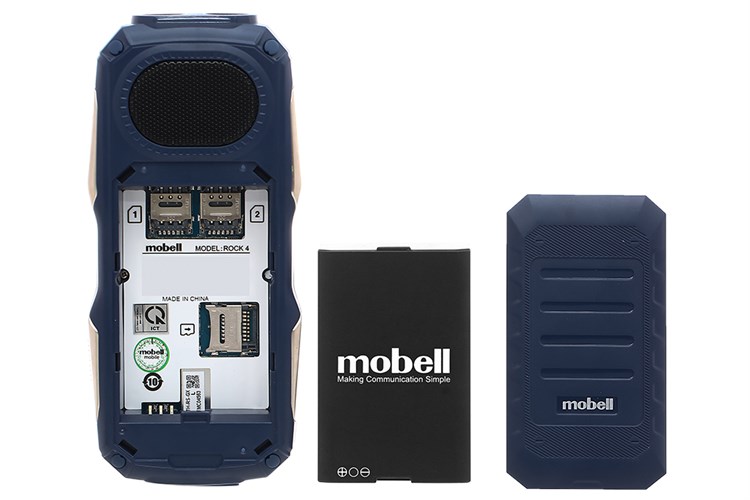 Điện thoại Mobell Rock 4 Màu Xanh Dương