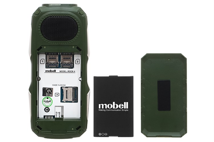Điện thoại Mobell Rock 4 Màu Xanh lá