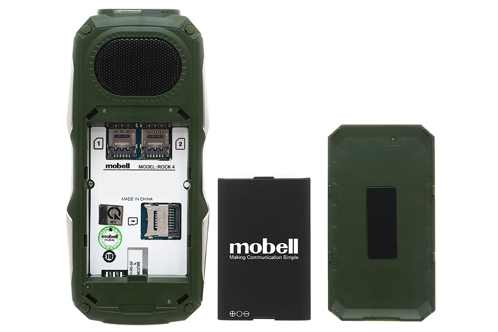 Điện thoại Mobell Rock 4 Màu Xanh lá