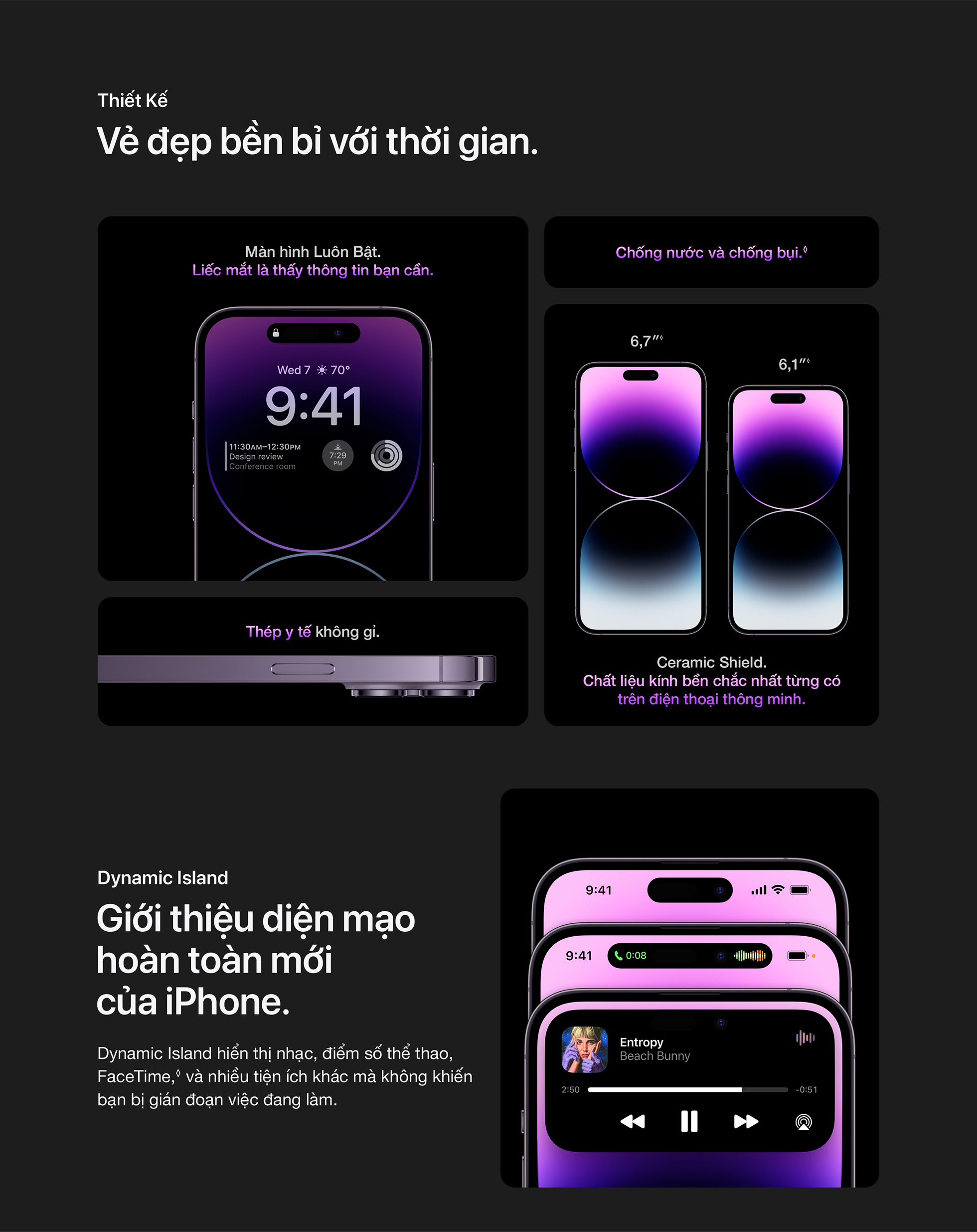 iPhone 14 Pro Max 256GB Thiết kế