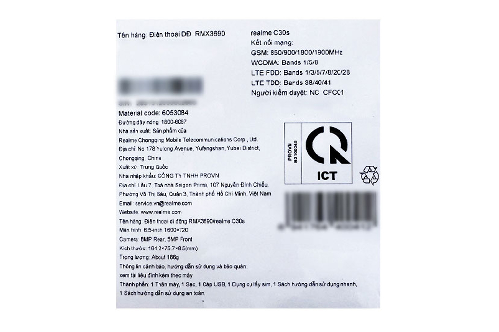 Điện thoại realme C30s (2GB/32GB) Màu Xanh